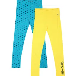 Allen Solly Junior Girls Pack Of 2 Ankle Length Leggings-picture-38