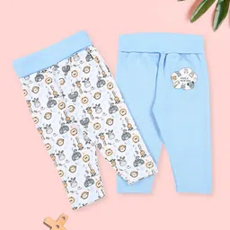 MeeMee Infants Pack Of 2 Printed Cotton Lounge Pants image 1
