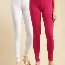 Rangita Pack Of 2 Pure Cotton Churidar Length Leggings-picture-28
