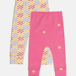 MINI KLUB Girls Pack Of 2 Printed Ankle-Length Leggings-picture-39