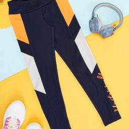 YU by Pantaloons Girls Colourblocked Ankle Length Tights-picture-37