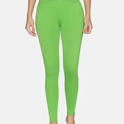 TWIN BIRDS Women Lime Green Solid Ankle-Length Leggings-image-22
