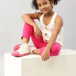 De Moza Girls Three-Fourth Length Leggings-picture-12