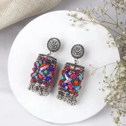 TEEJH Contemporary Jhumkas Earrings image 1