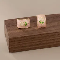 MYKI Gold-Plated Contemporary Studs Earrings-picture-41