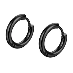 KARISHMA KREATIONS Unisex Stainless Steel Contemporary Hoop Earrings-picture-31