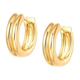 LeCalla 925 Sterling Silver 14KT Gold Plated Circular Hoop Earrings-picture-56