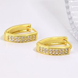 MYKI Gold-Plated Contemporary Hoop Earrings-picture-45