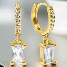 MYKI Gold-Plated Contemporary Hoop Earrings-image-76