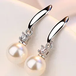 MYKI Silver-Plated Contemporary Drop Earrings-image-21