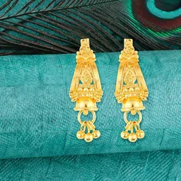 Vighnaharta Gold-Plated Drop Earrings-picture-40