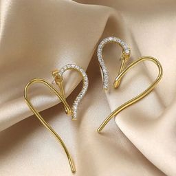 VAGHBHATT Heart Shaped Hoop Earrings-picture-29