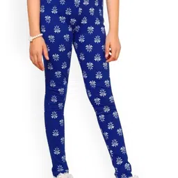 BAESD Girls Printed Bio Wash Ankle Length Leggings-image-0