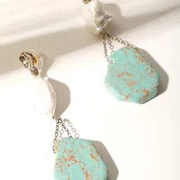 XPNSV Beaded Contemporary Drop Earrings-picture-11