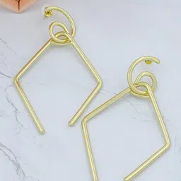 Bellofox Gold-Plated Contemporary Drop Earrings-picture-35