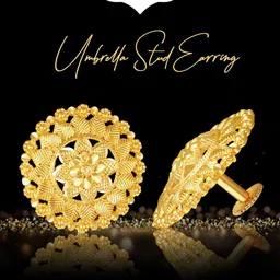 Vighnaharta Gold-Plated Floral Studs-picture-37