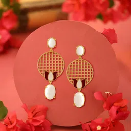 CELEBRAVO Brass-Plated Drop Earrings-picture-23