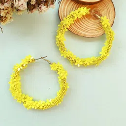 Crunchy Fashion Circular Hoop Earrings-image-41