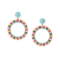 Accessorize Beaded Circular Drop Earrings-picture-21