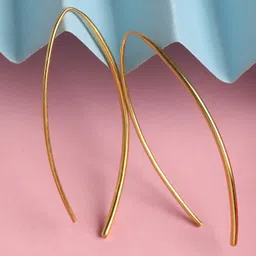 Clara Women Gold-Plated 925 Silver Kira Contemporary Hoop Earrings-picture-22
