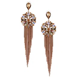 DressBerry Gold-Plated Contemporary Drop Earrings-image-35