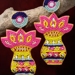 Moedbuille Gold-Plated Contemporary Drop Earrings-picture-13