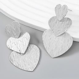 EL REGALO Heart Shaped Drop Earrings-picture-2