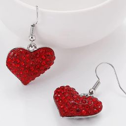 EL REGALO Heart Shaped Drop Earrings-picture-12