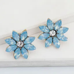 AVANT-GARDE PARIS Gold-Plated Floral Studs Earrings-picture-21