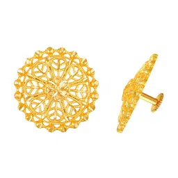 Vighnaharta Gold-Plated Floral Studs Earrings-picture-33