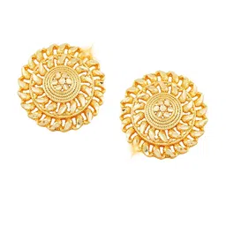Vighnaharta Gold-Plated Floral Studs Earrings-picture-50