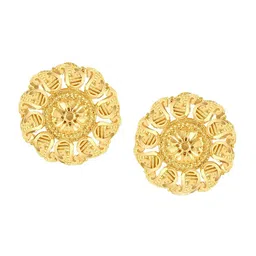 Vighnaharta Gold-Plated Floral Studs Earrings-picture-27