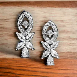 DressBerry Silver-Plated Zircon Stoned Studs Earrings-picture-50