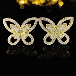 Jewels Galaxy Gold-Plated Animal Shaped Studs Earrings-picture-10