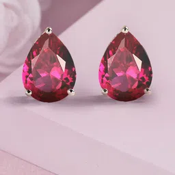 Ornate Jewels 925 Sterling Silver Rhodium-Plated Cubic Zirconia Studded Studs-picture-39