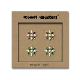 Comet Busters Set Of 2 Non Piercing Stick On Studs Earrings-picture-28
