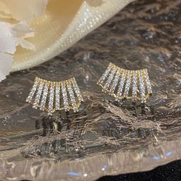VAGHBHATT Gold-Plated Stone Studded Contemporary Studs Earrings-picture-19