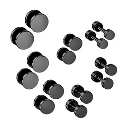 KARISHMA KREATIONS Set Of 7 Contemporary Stud Earrings-image-87