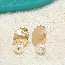 AMI Gold-Toned Contemporary Drop Earring-image-51