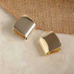 SOHI Gold-Plated Contemporary Studs Earrings-picture-7