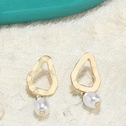 AMI Gold-Toned Contemporary Drop Earring-picture-34