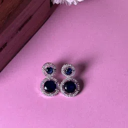 Niska Contemporary American Diamond Drop Earrings-picture-52