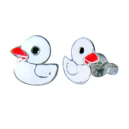 Abhooshan Girls 92.5 Sterling Silver Contemporary Studs Earrings-image-41