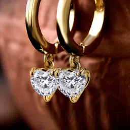MINUTIAE Gold-Toned Circular Studs Earrings-picture-1