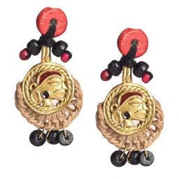 AAKRITI ART CREATIONS Beaded Quirky Drop Earrings image 2