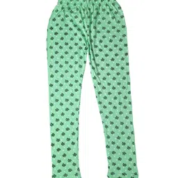 IndiWeaves Girls Pack of 4 Printed Super Soft Pure Cotton Ankle-Length Leggings image 5