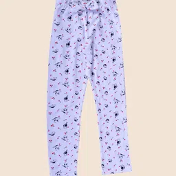 JUNITOS Girls Pack Of 2 Printed Ankle-Length Pure Cotton Legging image 4