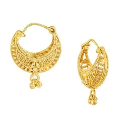 Vighnaharta Set Of 3 Gold-Plated Hoop Earrings image 4