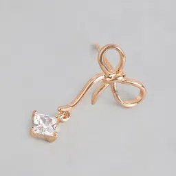 Zavya Rose Gold Quirky Drop Earrings image 5