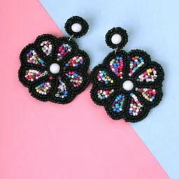 Crunchy Fashion Floral Drop Earrings image 2